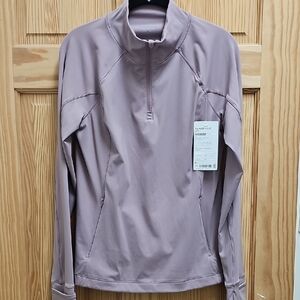 Athleta Rainier Half Zip Mauve, Size M